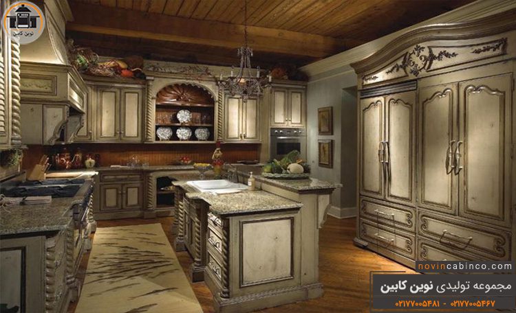 عکس کابینت آشپزخانه کلاسیک سلطنتی